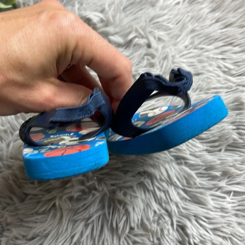 Blue toddler sandals size 7